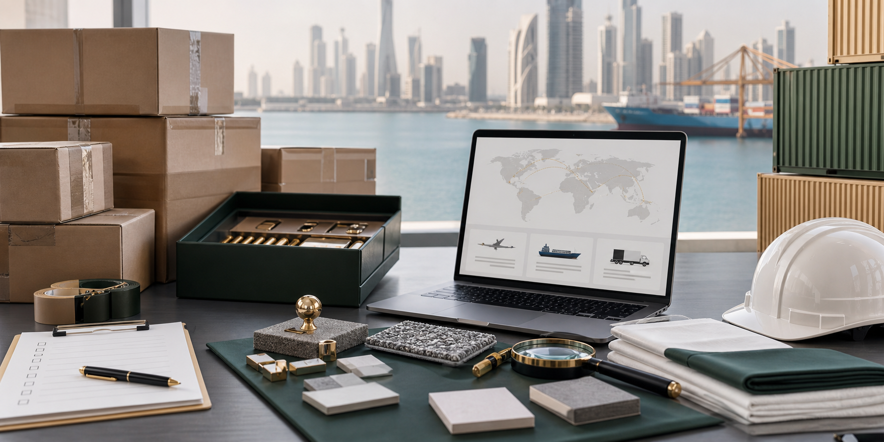 Inspection and shipping coordination for China to Middle East trade